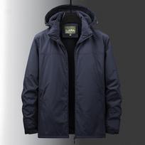 Vyriška „Assault“ neperšlampama striukė, neperšlampama striukė, laisvalaikio striukė, neperšlampama vėjui, vyriška medvilninė striukė. 5XL mėlyna