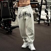 Pavasario vyriškos sportinės kelnės Europoje ir Jungtinėse Amerikos Valstijose Ilgos Sporto Laisvalaikio Fitneso Treniruočių Kelnės Gym Vyriškos Kelnės S balta