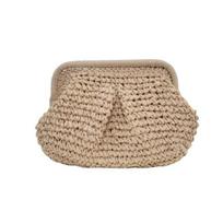 Šiaudinės Debesys Sankabėlė Nešiojama ant Peties Crossbody - Atsitiktinė Lauko Paplūdimio Atostogų Grandinėlės Dirželis Moteriška Crossbody Rankinė