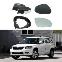 Škoda Yeti galinio vaizdo veidrodėlio dangtelis su posūkio signalu (2014-2017 metų modeliai) Left - Driver