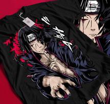 Itachi Uchiha marškinėliai Naruto Shippuden Japonų Anime Manga stiliaus marškinėliai 589 S