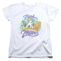 My Little Pony Retro Draugai Amžinai Moteriški Marškinėliai Balti S