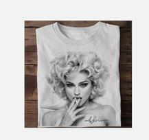 Nauja kolekcija Madonna dainininkė Dovana gerbėjui Balta S-2345XL marškinėliai Unisex marškinėliai M