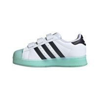 Adidas Superstar CF C LED žibintuvėliai - Balti Pusiau Blyksintys Aqua Vaikų sportbačiai Debesėlių Baltumo Pagrindinės Juodos Spalvos IG7004 30½