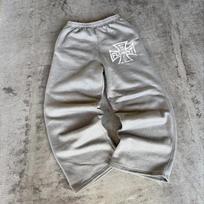RogueWave Fashion trend brand High street sports sweatpants men Y2k loose straight pants Hip hop American couple Goth vintage pants S