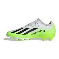 Adidas X Crazyfast.3 Mg J Dirbtinės žolės Profesionalūs Patogūs Stabilūs Patvarūs Žemi Vaikų Futbolo Batai Vaikų Futbolo Batai Balti Žali IE1567 36