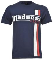 Madness Marškinėliai Dryžuoti Dryžuotas Grupės Logotipas Naujas XL