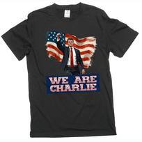 C.K. marškinėliai Charlie Kirk atminimui Mes esame Charlie Patriotinis JAV marškinėlis 2XL