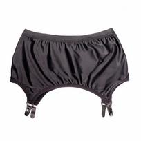 Alyvuotos Blizgios Satino Šlaunų Juostelės Juoda Mini Kūną Apgaubianti Suknelė Su 4 Dirželiais Metaliniai Segtukai Kojinėms Striptizo Gotiška Lingerie Sijonas Diržas One Size