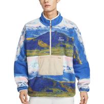 Nike Club Fleece+ Arkliuko Metų Riboto Leidimo CNY Naujųjų Metų Kolekcija Pusiau Užtraukiama Stovinti Apykaklė Laisva Minkšta Vilnos Striukė Vyriškos striukės IQ6117-126 S
