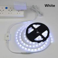 LED šviesos juostelė, atspari vandeniui 2835 juostelė LED juostelė pritemdomas jutiklinis jungiklis 12V maitinimo šaltinis, skirtas po spintele virtuvės lempai 1M - EU Plug balta
