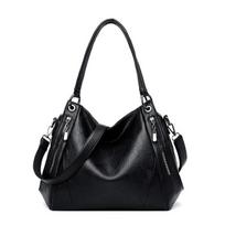 Pečių krepšiai moterims Prabangios rankinės Designer Women Messenger Crossbody Bags Retro Tote juoda