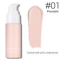 Matte Liquid Foundation Oil Control Concealer Beauty Neperšlampamas ilgalaikis drėkinamasis pagrindas 1