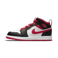 Air Jordan 1 Mid PS White Very Berry Kids Sneakers Black 640734-016 28