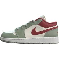 Air Jordan 1 Low GS Sail Jade Horizon Vaikams Sportbačiai Žali Pure-Platinum Summit-White 553560133 36