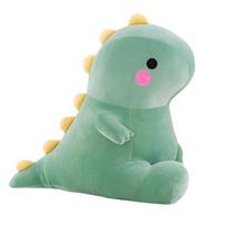 25-40CM Mieli Dinozaurų Pliušiniai Žaislai Super Minkšti Animaciniai Iškamšyti Gyvūnai Dino Lėlės Vaikams Kūdikiams Pagalvė Apkabinimui Miego Pagalvė Namų Dekoravimui 25CM žalia