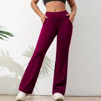 Moterų Leggingsai Aukštu Liemeniu Bootcut Jogos Kelnės- Platejantys Leggingsai XL