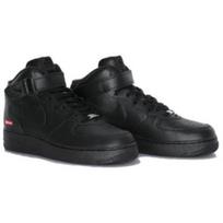 Supreme x Nike Air Force 1 Mid Patogūs Patvarūs Neslystantys Vidutinio Aukščio Sportbačiai Unisex Juodi FZ8784-001 EU 41 juoda