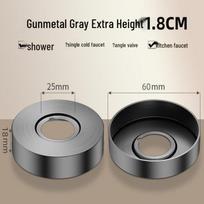 Zhigu Gongjin nerūdijančio plieno dušo maišytuvo dekoratyvinis dangtelis 60mm W x 18mm H