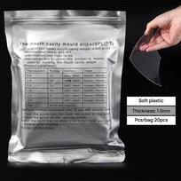 Dantų ortodontinis įtvaras, laikiklis, vakuuminio formavimo lakštas, minkštas/kietas plastikas 1,0/1,5/2,0 mm, odontologijos termoformavimo medžiaga Soft 1.0mm 20pcs skaidri