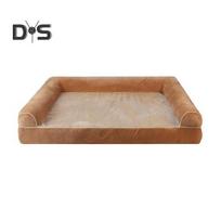 Ortopedinė šunų lova Didelė plaunama šunų sofa-lova Minkšta „Boster Dog Nest“ medvilnės užpildo šilta sofa, skirta vidutinio dydžio šunims M chaki