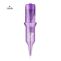 Violetinė integruota tatuiruotės adata, pjovimo siūlai ir rasojimo 20 vnt tatuiruotės tatuiruotės siuvinėjimas, mėlynas pusmėnulis, purpurinė adata