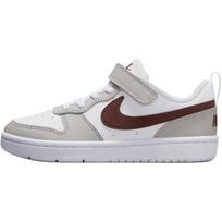 Nike Court Borough Low Recraft PS Šviesus geležies rūda Tamsus ponis Vaikams sportbačiai Pilki Balti FZ4522-100 29.5