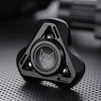 Rankinis suktukas Fidget žaislas Metalinis pirštų galiukų giroskopas EDC Streso mažinimas Puiki dovana kūrėjams, gamintojams, mąstytojams Antistresas juoda