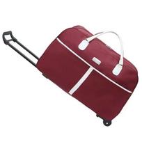 Didelės talpos lengvas moteriškas rankinis lagaminas kelionei 22-inch (Medium) vyno raudonos spalvos