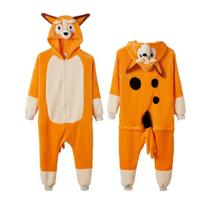 Bingo Kigurumi Mėlynuolis Kostiumai Vaikams, Animacinių Filmų Pižama Gyvūno Cosplay Kostiumas Helovino Kalėdų Dovana, Apranga Berniukams Mergaitėms Namų Drabužiai 100(90-100cm)