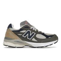 Teddy Santis x New Balance 990v3 Pagaminti JAV Alyvuogių spalvos Unisex sportbačiai Pilkai mėlyni M990TO3 47.5