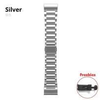 22mm 26mm Greito užsegimo titano metalinis laikrodžio magnetinis dirželis apyrankė Garmin Fenix 7X/7/6X Pro/5X Plus/Forerunner 955/instinct 2/MARQ dirželis apyrankė QuickFit 22mm sidabras