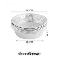 Aluminio folijos kepimo indai oro gruzdintuvui 6 inches (pack of 10)