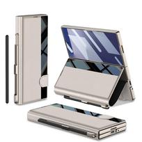 Samsung ZFold7 Mobile Phone Case Business Folding Screen ZFold6 Flip Cover Film Integrated with Pen Slot Leather Case SM-Fold6