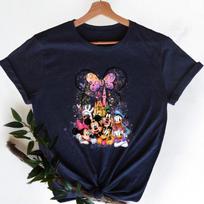 Minnie Mouse Castle Shirt Magic Kingdom Family Short Sleeve T-Shirt American Vintage WomenFashion Summer Casual Shirt M