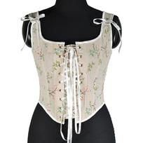 Vintažinis Prancūziškas Moteriškas Bustier Korsetas Seksualus Nėriniuotas Gėlių Rašto Push Up Korseto Viršus Šventei Klubui Bodysuit Y2k Corselet S beige