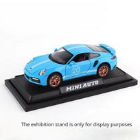 1:32 911 Turbo S lydinio automobilio žaislo modelis Metalinis korpusas Diecast Super sportinis automobilis su atitraukimo funkcija Transporto priemonės žaislai vaikams Dovanos mėlyna