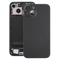 Stiklinis iPhone 15 baterijos galinis dangtelis juoda