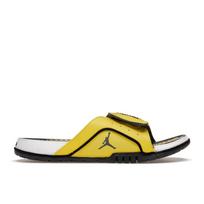 Air Jordan Hydro Slide 4 Žaibas Unisex Sportbačiai Geltoni Tour-Yellow Tamsiai Mėlyni-Pilki DN4238-701 41
