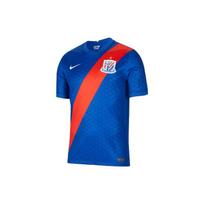 Nike 2021 Shanghai Shenhua Namų Sirgaliaus Marškinėliai, Greitai Džiūstantys Trumpomis Rankovėmis Futbolo Marškinėliai Vyriški Viršutiniai Drabužiai Safyro Mėlynumo CT6191-486 M
