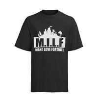 Juokingas Fortnite žaidimo parodija M.i.l.f Man aš myliu Fortnite Medvilninis T-shirt Vyriškas S