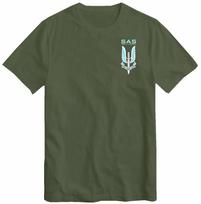 SAS Armijos Karinės Specialiosios Pajėgos S.A.S Kišeninė Ringer T-shirt Topas Logotipas Mėlyna XL