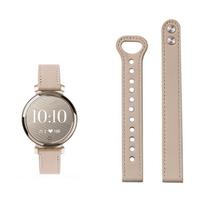 Naujam Garmin Lily2 Odiniam Apyrankės Dirželiui Vyriškam Moteriškam ins Stiliaus Sportiniam Laikrodžio Dirželiui Kilpos Sagtimi Lily 2 Kartos Laikrodžio Dirželis 14mm 14mm abrikosas