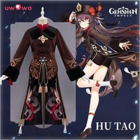 Cosplay kostiumas Uwowo Genshin Hu Tao karnavalinis kostiumas Helovino pasirodymui specialus merginos merginos kostiumas L ruda