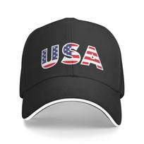 JAV Jungtinių Amerikos Valstijų vėliava beisbolo kepuraitė moterų unisex asmeniniams poreikiams pritaikyta reguliuojama suaugusiųjų Amerikos pasididžiavimas patriotinė tėčio kepurė vasara Baseball Cap