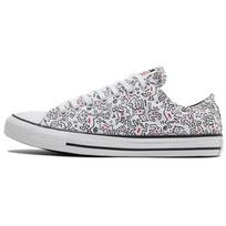 Converse Keithas Haringas x Chuck Taylor All Star žemos šokių figūrėlės Allover Print Unisex sportbačiai balti juodi raudoni 171860C 35