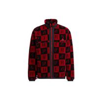 Adidas St Aop Boa Jacket Reversible Fleece Sports Stand Collar Outerwear Men Jackets Burgundy H39241 M