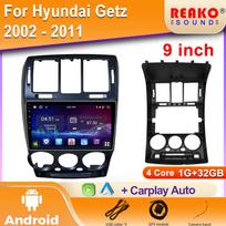 Hyundai Getz 2002 - 2011 Automobilio radijas Multimedija Vaizdo Navigacija 4G GPS Android Belaidis CarPlay BT Ekranas 4 core 1GB+32GB carplay