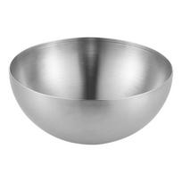 Didelės talpos nerūdijančio plieno metaliniai vaisių salotų dubenys sriubos ryžiai ramen makaronai dubuo Virtuvės indai Indai Maisto indas 12cm