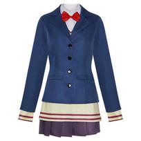 6 vnt. anime Dandadan Aira Shiratori cosplay kostiumo pilnas komplektas moterims Helovino kostiumas 3XL